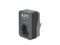 APC Essential Surgearrest PME1WB-GR - Ylijännitesuoja - Vaihtovirta 220/230/240 V - 4000 watti(a) - lähtöliittimet: 1 - Saksa - musta PME1WB-GR