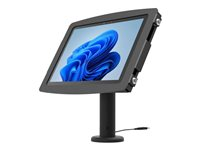 Compulocks Surface Pro 3-7 Space Enclosure Tilting Stand 8" - Asennuspakkaus (kotelo, teline) - kallistettava malleihin tabletti - kioski - lukittava - korkealaatuinen alumiini - musta -näytön koko: 11.8"-12.3" - tiski malleihin Microsoft Surface Pro 3, Pro 4, Pro 5, Pro 6, Pro 7, Pro 7+ TCDP01540GEB