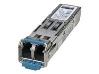 Cisco Rugged SFP - SFP (mini-GBIC) lähetin-vastaanotin-moduuli - 1GbE - 1000Base-SX - LC/PC monimuoto - jopa 550 m - 850 nm malleihin Cisco 2010, 2520, 3270; Catalyst 2960, ESS9300; Industrial Ethernet 30XX; MWR 2941 GLC-SX-MM-RGD=