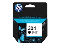 HP 304 - Musta - alkuperäinen - kuplapakkaus - mustepatruuna malleihin AMP 130; Deskjet 26XX, 37XX; Envy 50XX N9K06AE#301