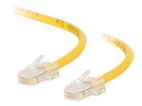 C2G Cat5e Non-Booted Unshielded (UTP) Network Crossover Patch Cable - Risteytyskaapeli - RJ-45 (uros) to RJ-45 (uros) - 1 m - UTP - CAT 5e - säikeinen, uniboot - keltainen 83349