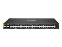 HPE Aruba Networking CX 6100 48G Class4 PoE 4SFP+ 740W Switch - Kytkin - L3 - Hallinnoitu - 48 x 10/100/1000 (PoE+) + 4 x 1 Gigabit / 10 Gigabit SFP+ (uplink) - sivusta sivuun ilmavirtaus - telineeseen asennettava, seinään asennettava - PoE+ (740 W) - CTO R9Y04A#ABB