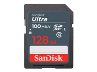 SanDisk Ultra - Flash-muistikortti - 128 Gt - UHS Class 1 / Class10 - SDXC UHS-I SDSDUNR-128G-GN3IN