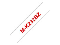 Brother M-K232BZ - Punainen valkoisella - Rulla (1,2 cm x 8 m) 1 kasetti(a) laminoimaton nauha malleihin P-Touch PT-55, PT-65, PT-75, PT-85, PT-90, PT-BB4 MK232BZ