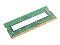 Lenovo - DDR4 - moduuli - 32 Gt - SO-DIMM 260-pin - 3200 MHz / PC4-25600 - 1.2 V - puskuroimaton - non-ECC - CRU - vihreä malleihin ThinkCentre M70a; M70q; M80q; M90a; M90q; ThinkPad E14 Gen 2; E15 Gen 2; L14 Gen 1; L15 Gen 1; P1 (3rd Gen); P14s Gen 1; P15 Gen 1; P15s Gen 1; P15v Gen 1; P17 Gen 1; T14 Gen 1; T15 Gen 1; T15p Gen 1; ThinkStation P340 (Tiny) 4X71A11993