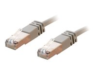 C2G Cat5e Booted Shielded (STP) Network Patch Cable - Kytkentäkaapeli - RJ-45 (uros) to RJ-45 (uros) - 20 m - STP - CAT 5e - valettu - harmaa 83757