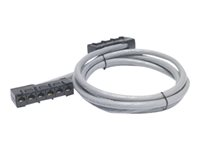 APC Data Distribution Cable - Verkon kaapeli - TAA-yhdenmukainen - RJ-45 (naaras) to RJ-45 (naaras) - 2.1 m - UTP - CAT 5e - riser - harmaa DDCC5E-007