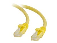 C2G Cat5e Booted Unshielded (UTP) Network Patch Cable - Kytkentäkaapeli - RJ-45 (uros) to RJ-45 (uros) - 10 m - UTP - CAT 5e - valettu, piikitön, säikeinen - keltainen 83247