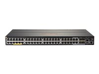 HPE Aruba 2930M 48G POE+ 1-Slot - Kytkin - L3 - Hallinnoitu - 44 x 10/100/1000 (PoE+) + 4 x combo Gigabit SFP - telineeseen asennettava - PoE+ (1440 W) JL322A