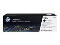 HP 131x - 2 pakettia - musta - alkuperäinen - LaserJet - väriainekasetti (CF210XD) malleihin LaserJet Pro 200 M251n, 200 M251nw, 200 M276nw, MFP M276n, MFP M276nw CF210XD