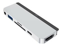 HyperDrive 6-in-1 Hub - Telakointiasema - USB-C - HDMI malleihin Apple 10.9-inch iPad Air; 11-inch iPad Pro; 12.9-inch iPad Pro; iPad mini (6. sukupolvi) HD319B-SILVER