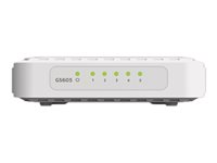 NETGEAR GS605v4 - Kytkin - hallitsematon - 5 x 10/100/1000 - työpöytä GS605-400PES