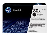 HP 80X - Tuottoisa - musta - alkuperäinen - LaserJet - väriainekasetti (CF280X) malleihin LaserJet Pro 400 M401, MFP M425 CF280X