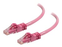 C2G Cat6 Booted Unshielded (UTP) Network Patch Cable - Kytkentäkaapeli - RJ-45 (uros) to RJ-45 (uros) - 5 m - UTP - CAT 6 - valettu, piikitön, säikeinen - vaaleanpunainen 83592