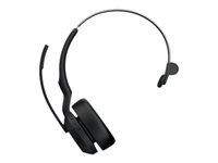 Jabra Evolve2 55 UC Mono - Kuulokkeet + mikrofoni - korvien päällä - Bluetooth - langaton - aktiivinen melunpoisto - USB-A - musta - Zoom-sertifioitu, sertifioitu Microsoft Teamsille, Cisco Webex Certified, optimoitu UC:lle, Alcatel-Lucent -sertifioitu, Avaya-sertifioitu, Unify-sertifioitu, MFi-sertifioitu, Microsoft Swift Pair -sertifioitu, Amazon Chime -sertifioitu, Google Fast Pair -sertifioitu 25599-889-999